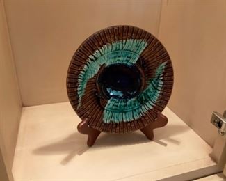 MAJOLICA  PLATE $125.00