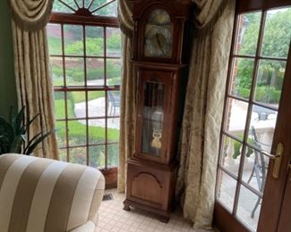 GRANDFATHER CLOCK.   WORKS  $ 400.00