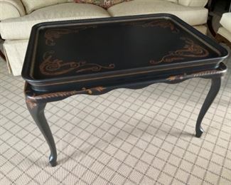 BLACK LACQUER TABLE $ 75.00