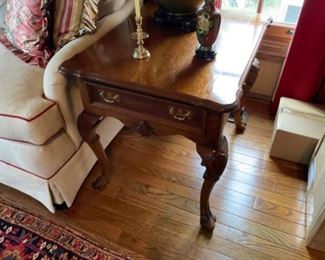 SIDE TABLE. PAIR $ 225.00