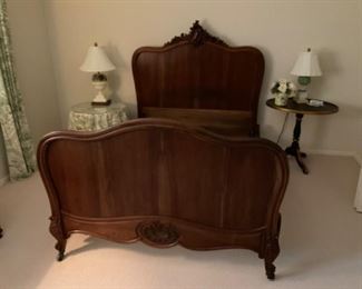 FRENCH ANTIQUE BED. $ 250.00