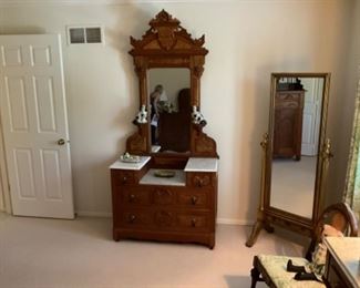 WONDERFUL VICTORIAN DRESSER 7 FT. $ 325.00