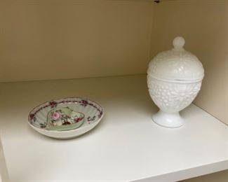 MILK GLASS. $ 20.00