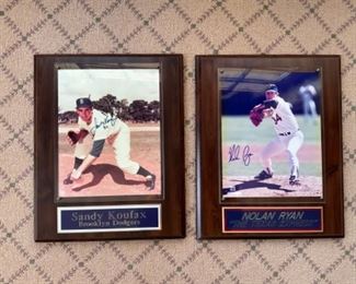 AUTOGRAPH PLAQUES   125.00. EACH
