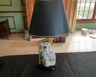staffenshire repro dog lamp. $ 55.00