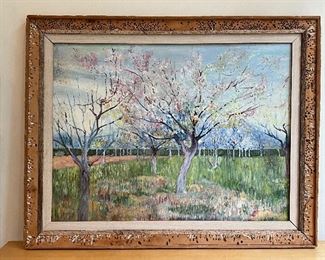 Signed Oil on Board in Wormwood Frame - 28.5" x 22.5"