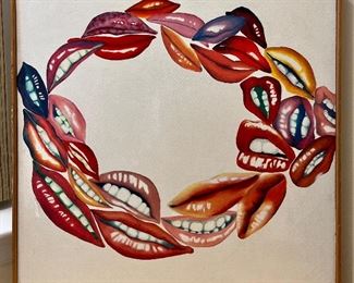 "Lips" Oil on Canvas