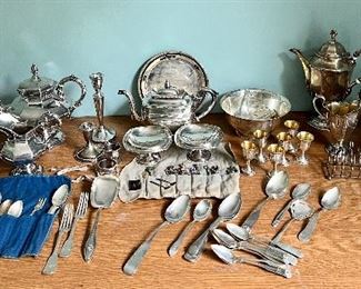 We have a large selection of sterling items at this sale!