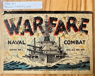 "Warfare" Naval Combat Series No. 1, Manufactured by Maurice L. Freedman Co. Precursor to "Battleship"