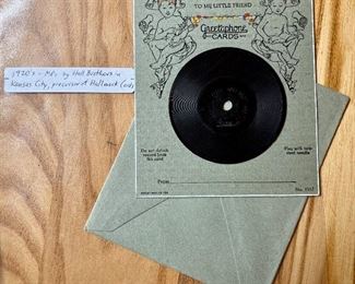 1920s Greetaphone Card, unused