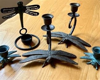 Dragonfly Candlesticks Holders:  $48