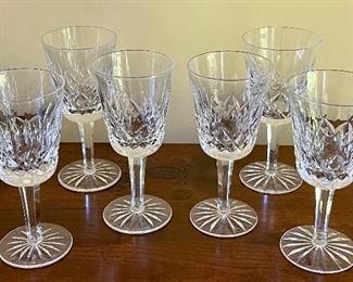 Item 9:  (6) Waterford Wine Glasses - 5.5": $155