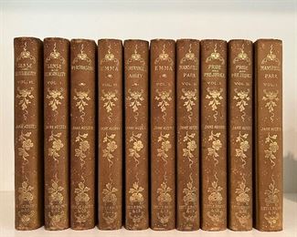 Jane Austen Books- Little Brown and Co. ; Sense and Sensibility, Persuasion, Emma, Mansfield Park, Pride and Prejudice, Northhanger Abbey