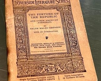 Ralph Waldo Emerson Book "The Fortune of the Republic"