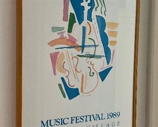 Musica Festival 1989 Framed Poster
