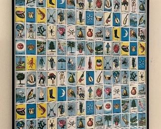 Item 49:  Spanish Words Framed Poster - 18.75" x 27.5": $145