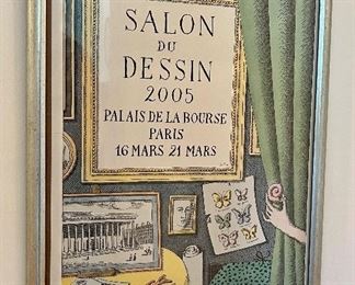 Salon Du Dessin Framed Print