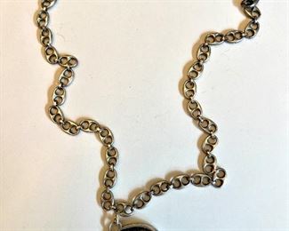 Heavy, Vintage Silver Coin Necklace