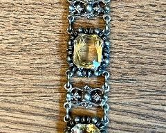Sterling and Stone Antique Bracelet