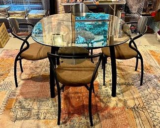 Item 78:  Amisco Postmodern Table and Four Chairs: $695 for set