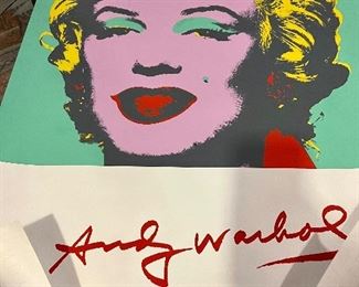 Item 85: Andy Warhol Marilyn Monroe Original Exhibition Poster Museum Ludwig in Excellent Condition - Still in Tube: $495