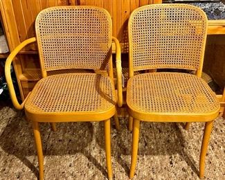 Item 80:  Set of Two Bentwood Chairs by Hoffman for Stendig, made in Czechoslovakia: $245 for pair