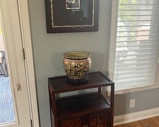 Asian bowls, cabinetry