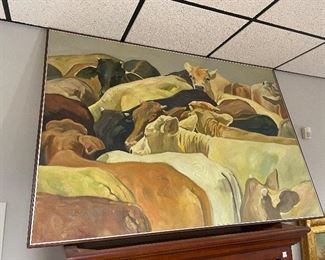 “The Yerling Pen”  by Howard Post original oil on Canvas