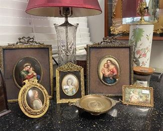 Hand Painted Miniatures- Porcelain and Ivory