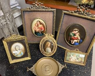 Hand Painted Miniatures- Porcelain and Ivory 