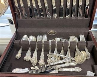 Westmoreland Sterling Flatware. 1 of 2 Chests.  198 pcs