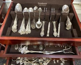 Westmoreland Sterling Flatware. 1 of 2 Chests.  198 pcs