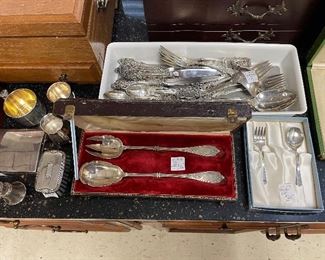 Vienna Sterling Flatware,  Sterling Service pieces  and Other items 
