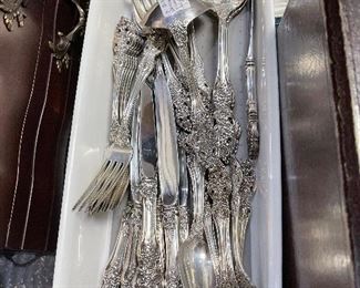 Vienna Pattern Sterling Flatware.  