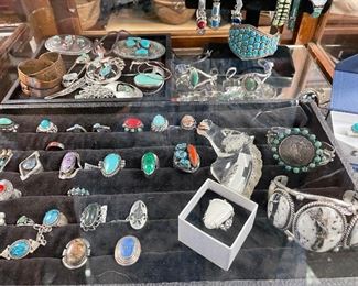 Native American Sterling and Turquoise Jewelry