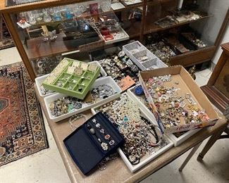 Hundreds of pieces of  Vintage  Costume Jewelry