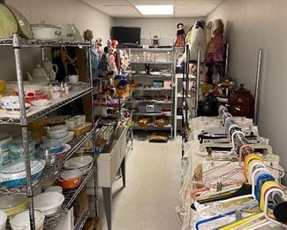 Vintage Linens, Clothes, Pyrex and more