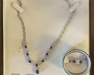 18kt Sapphire and Diamond Necklace