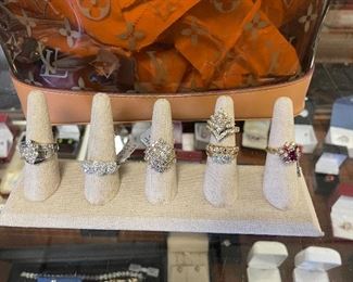 Diamond Rings and Ruby/ Diamond Ring