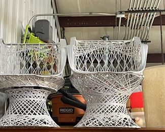 Woodard Spun Fiberglass Sofa and 3 chairs 