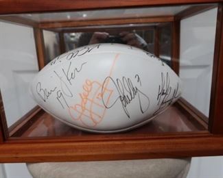 1996 quarterback club signed football