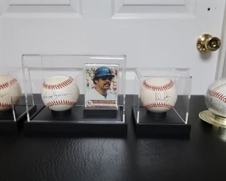 Bob Feller, Reggie Jackson, Nolan Ryan signed baseballs