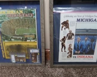 Vintage Michigan Football programs