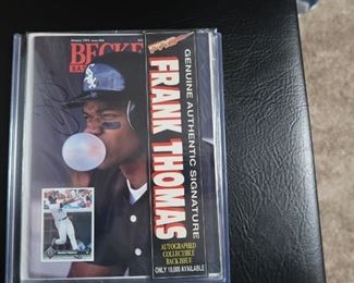 Frank Thomas signed magazine