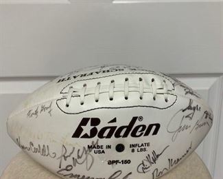 Cleveland Browns all-time greats signed football