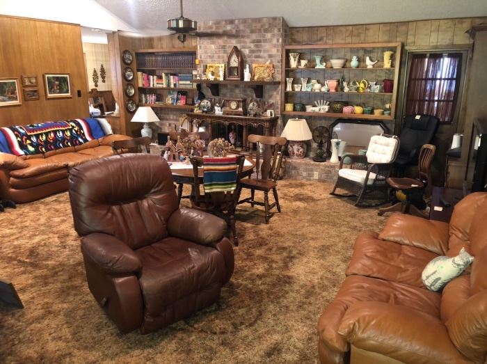 Large living room full of fine furniture, antiques and collectibles!