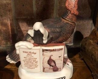 One of 3 Wild Turkey decanters.