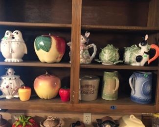 The first of MANY cookie jars! With a couple of salt-glazed pitchers!