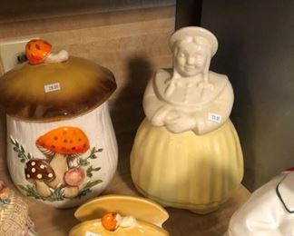 Shawnee(?) Dutch Girl cookie jar - marked USA.