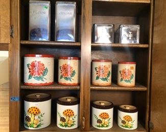 Vintage kitchen cannisters